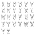 thumbnail image 1 of Collar con 26 letras en inglés, joyería para mujer, cadena corta distintiva para clavícula, colgante de letras de acero inoxidable galvanizado a la moda, 1 of 6
