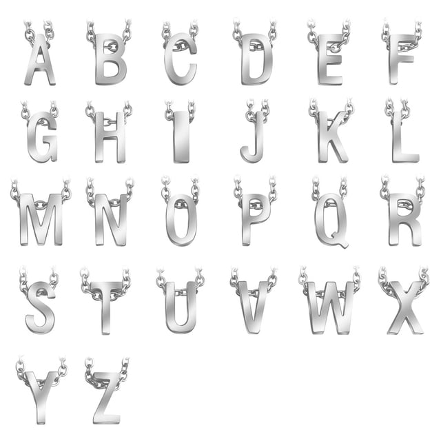Collar con 26 letras en inglés, joyería para mujer, cadena corta distintiva para clavícula, colgante de letras de acero inoxidable galvanizado a la moda