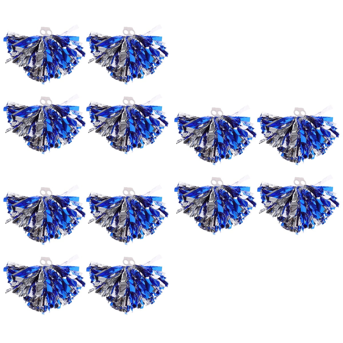 OULII cate Blue Prop Pom Poms for Cheerleaders with Finger Ring Style