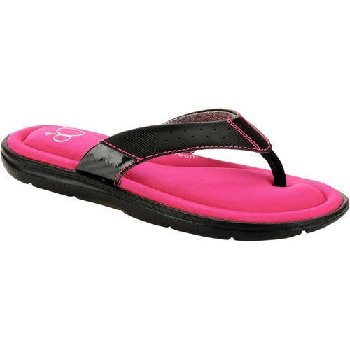 walmart memory foam flip flops