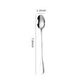 thumbnail image 2 of Long Handle Spoons,7.6-inch Ice Tea Spoon, Coffee Stirrers,Ice Cream Spoon, Ksopiavobs Premium Stainless Steel Coffee Spoons, Cocktail Stirring Spoons, Set of 4（Silver）, 2 of 5