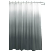 Creative Home Ideas Ombre Textured Shower Curtain with Beaded Rings ... Creative Home Ideas Ombre Textured Shower Curtain with Beaded Rings ...