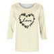 thumbnail image 3 of Camisetas Casuales de Mujer 3/4 Mangas Blusa de Cuello Redondo con Impresión Del Día de Patrick para la Moda Y el Uso Diario, 3 of 7