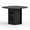 Black, variant on 47" Round Wooden Dining Table with 2-Tier Shelf – Sliding Door Storage, Seats 4-6 – Rustic Farmhouse Table for Kitchen & Dining Room
