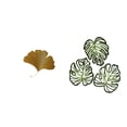 thumbnail image 1 of Esculturas de pared de hojas,Esculturas de pared de hierro forjado con forma de hojas de ginkgo,Escultura decorativa colgante de hojas de ginkgo para pared,Placa de pared con hojas de, 1 of 8
