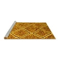 thumbnail image 2 of Ahgly Company Machine Washable Indoor Rectangle Abstract Yellow Contemporary Area Rugs, 7' x 9', 2 of 4