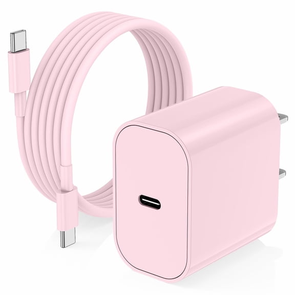 LujingZ Apple iPhone 17 16 15 Charger 20W USB-C PD Fast Charging Block with 10ft Extra-Long Type C to C Cable Cord Compatible with iPhone Pro Max Pro Air Plus AirPods iPad Mini Cube Power Adapte
