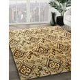 thumbnail image 2 of Ahgly Company Indoor Square Contemporary Light Brown Abstract Area Rugs, 3' Square, 2 of 6