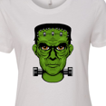 thumbnail image 4 of Inktastic Halloween Frankenstein Head Women's T-Shirt, 4 of 5