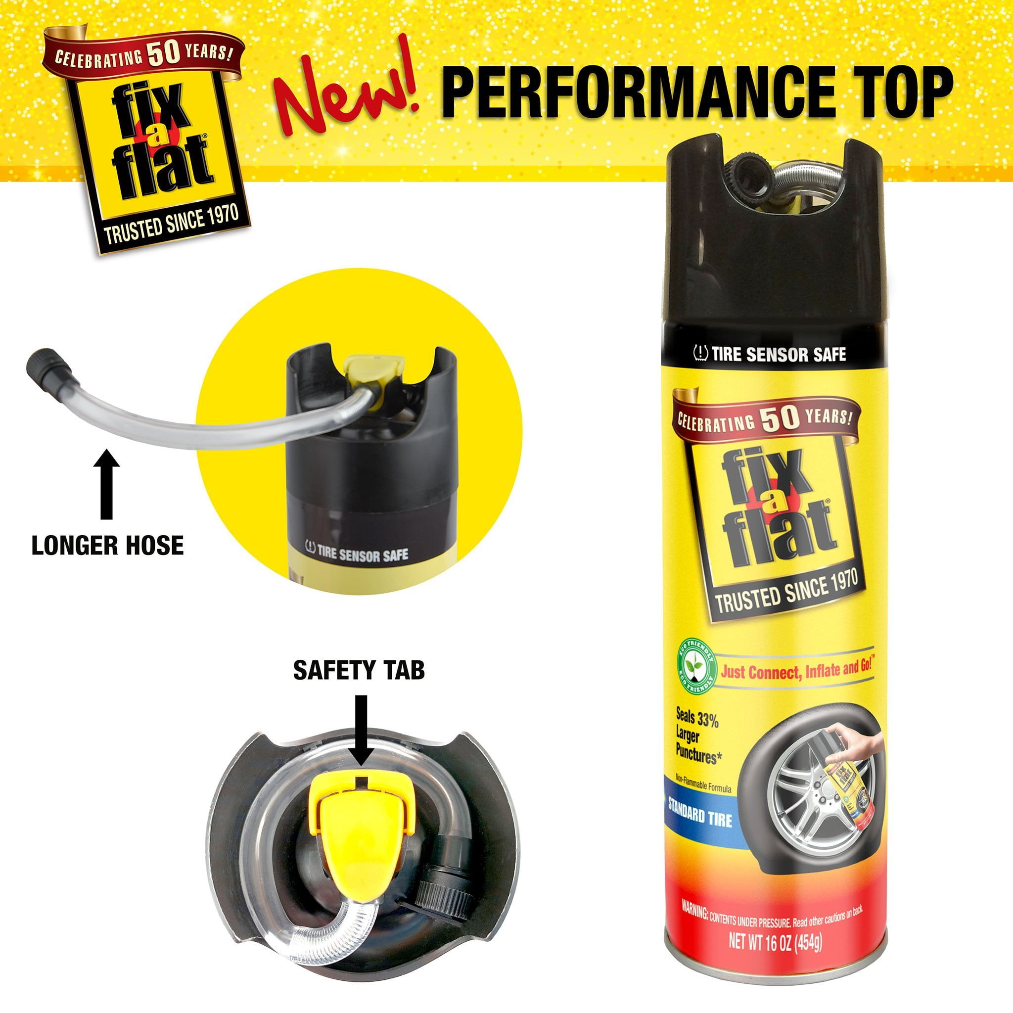 Fix-A-Flat Tire Sealant 16oz (Standard 