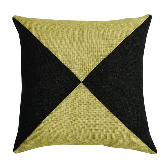 S4Sassy Decor Handmade Jute Rusty Pillow Case Square Burlap Throw Cushion Cover 24 x 24