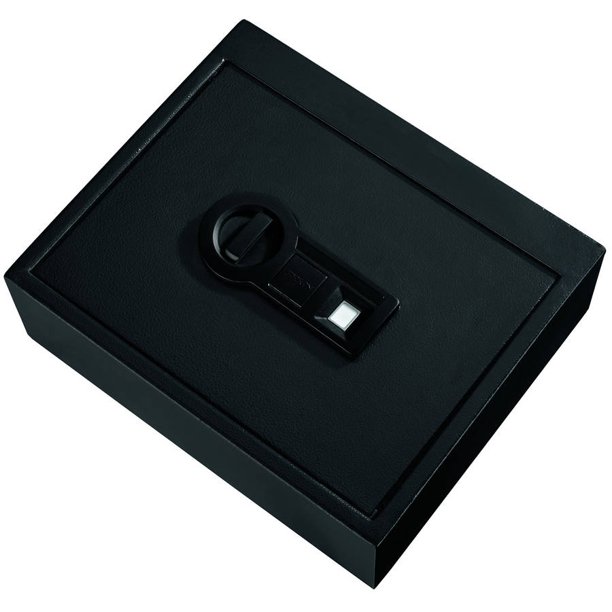 STACKON BIOMETRIC DRAWER SAFE 13.78" W X 8.62" D X 4.37" H BLACK