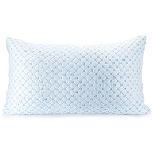 ❄Clara Clark Gel Infused Pillow Reversible Multi-Use Cool to Velvety King,2 Pk 