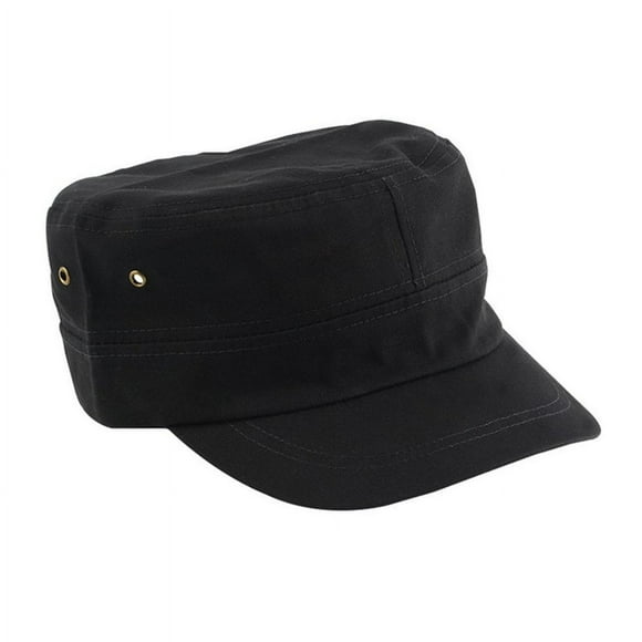 Casual Unisex Solid Color Army Cap Military Flat Top Adjustable Baseball Hat