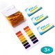thumbnail image 3 of Tira de pH, 240 tiras reactivas de valor de pH, rango de medición 1-14, papel de prueba de tornasol para acuarios, prueba de saliva, agua y suelo (3x paquete de 80), 3 of 5