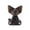 A, variant on YujiCraft Devon Rex Black Cat Plush Toy Halloween Doll Gift Creative Decoration Stuffed Animal A