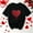 #0121-Black, variant on Womens Valentine Shirts Love Heart Graphic Tee T Shirts Teen Girls Cute Graphic T Shirts Tee Top Gift