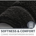 thumbnail image 6 of GRANNY SAYS Bath Mat, Microfiber Non Slip Bathroom Rug, Water Absorbent Bath Rugs, 16" x 24", Black, 6 of 9