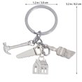 thumbnail image 4 of Graduation Creative Hammer Keychains Key Rings Engineer Pendant Key Holder Zinc Alloy Gift Ornaments for Student Key Bag Decor, 4 of 7