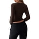 thumbnail image 3 of Top de Encaje de Larga con Cuello en V para Mujer, Estilo Y2K, Camiseta Tipo Chaleco, Ropa de Moda para Otoño e Invierno Marrón Oscuro L, 3 of 7