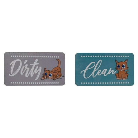 

Heiheiup Dishwasher Magnet Clean Dirty Sign Indicator Fashion Universal Double Sided Kitchen Dishwasher Wash Refrigerator Magnet Hair Stickers