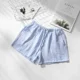 thumbnail image 4 of Pantalones para dormir de pareja de verano, ropa de dormir de crepé de algodón para hombres y mujeres, pantalones cortos de pijama, pantalones cortos para dormir con cintura elástica, 4 of 5