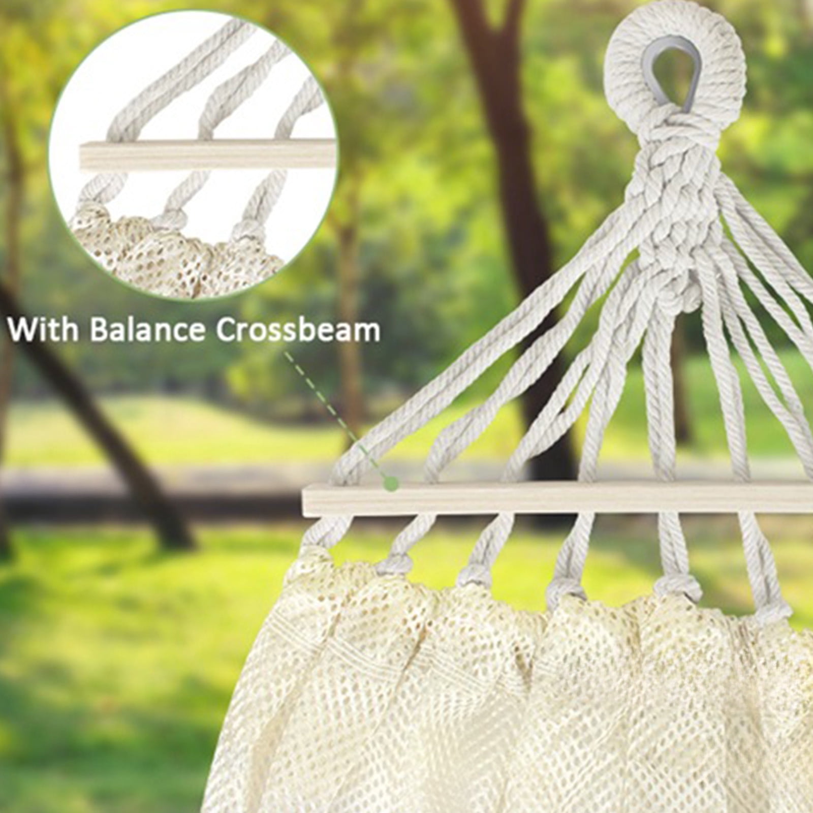 HongHeng Clearance Under $2.00 Breathable Ice Silk Mesh Hammocks Outdoor Non Rollover Swings Camping Children and Adult Hammocks 74.8x51.18in