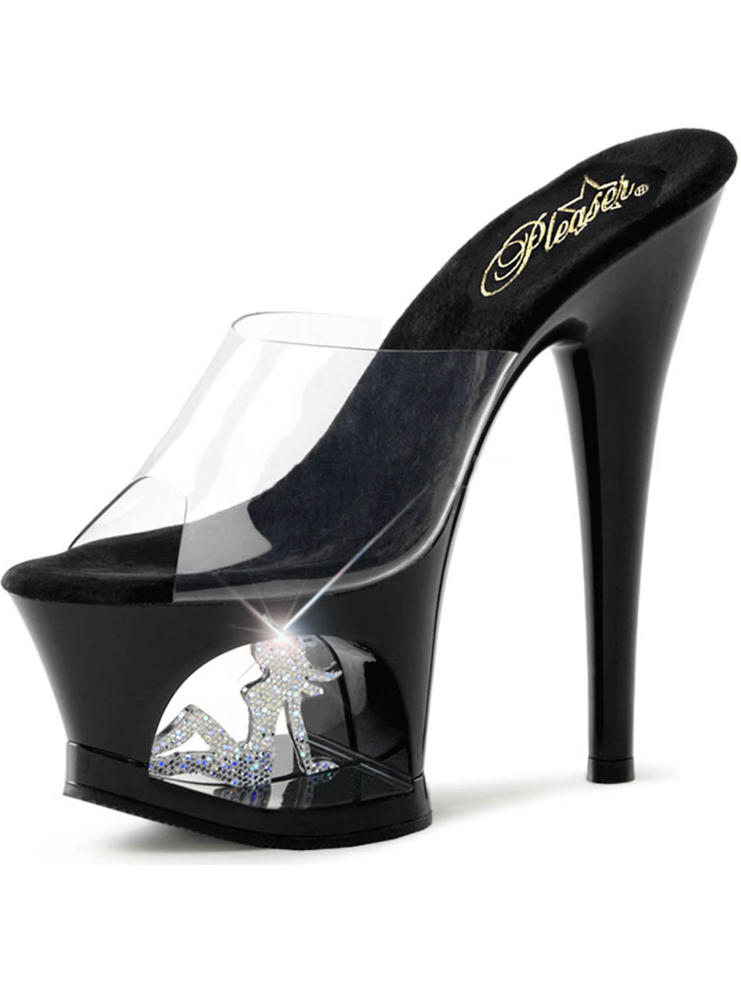 black slide in heels