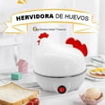 thumbnail image 2 of Vaporera De Verduras Y Hervidor De Huevos Portatil Kimhi Hervidora Electrica 350w Multifunción Capacidad De 7 Huevos Apagado Automático Con Forma De Gallina Color Blanco, 2 of 6