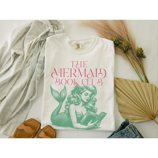 Mermaid Book Club Shirt, Bookish Summer Shirt, Bookish Merch, Coconut Girl, Mermaidcore, B - Sand - 2XL