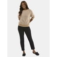 thumbnail image 2 of Time and Tru Women's Jacquard Sweatshirt with Long Sleeves, Sizes XS-XXXL, 2 of 5
