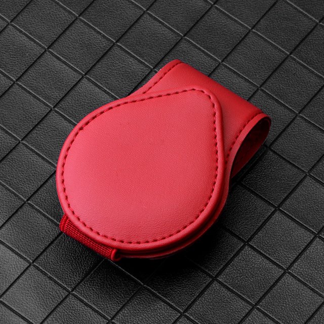 Soporte magnético para gafas de sol para visera de coche, soporte para gafas de sol de piel sintética para coche, organiza gafas, billetes, tarjetas y mantiene el coche ordenado, accesorios unive