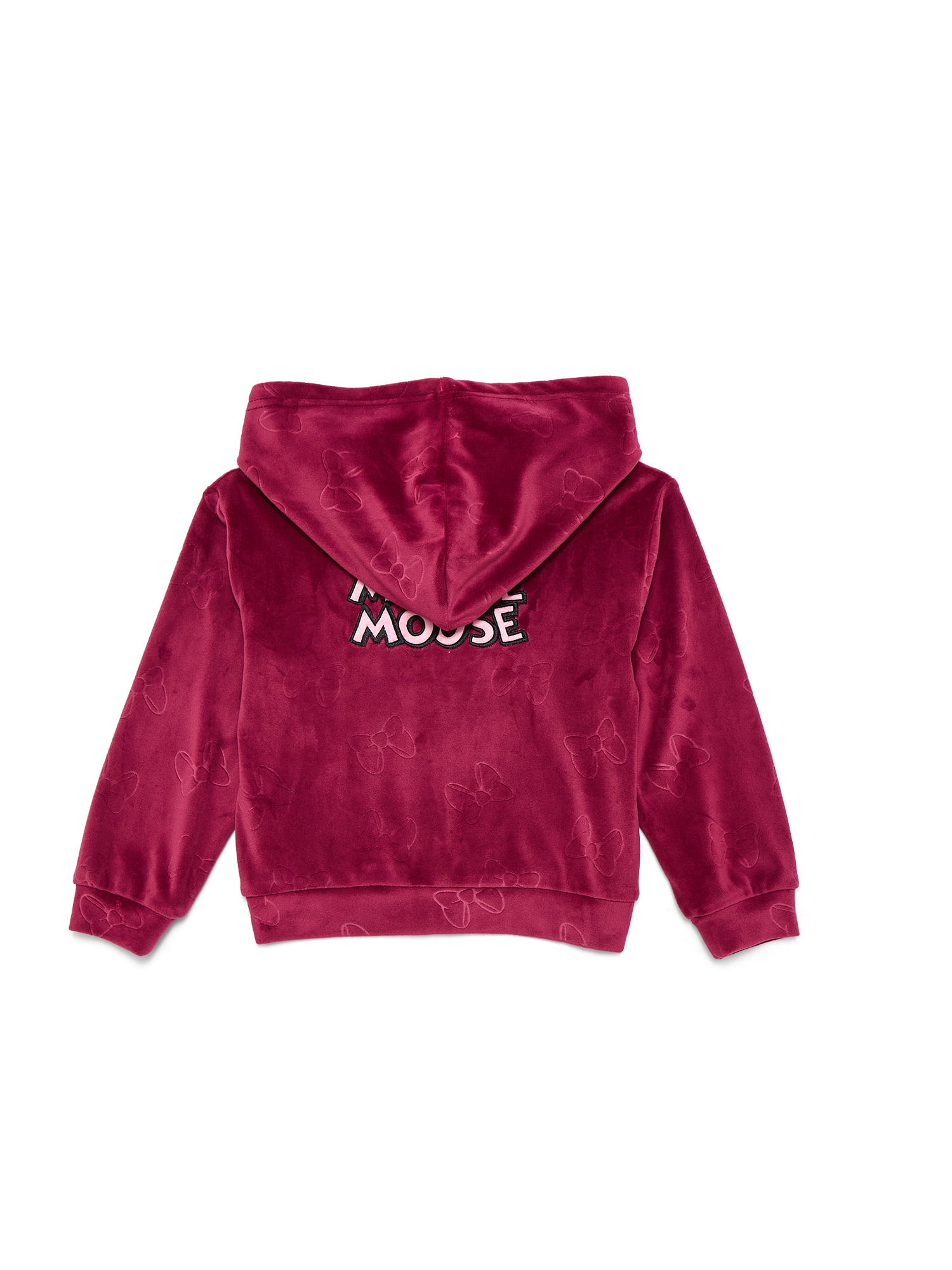 Minnie Mouse Toddler Girls Velour Hoodie and Pants Set, Sizes 2T-5T