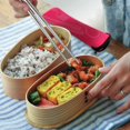 thumbnail image 4 of Assorted Stainless Steel Cutlery Set, 2 Packs 8 Piece Cutlery Set Include Knife Fork Spoon Chopsticks, with Protective Carrying Case - Red, Green, 4 of 4