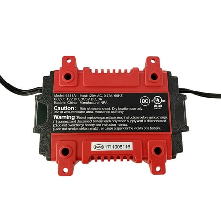 EverStart 3A Portable Smart Battery Charger and Maintainer with Digital