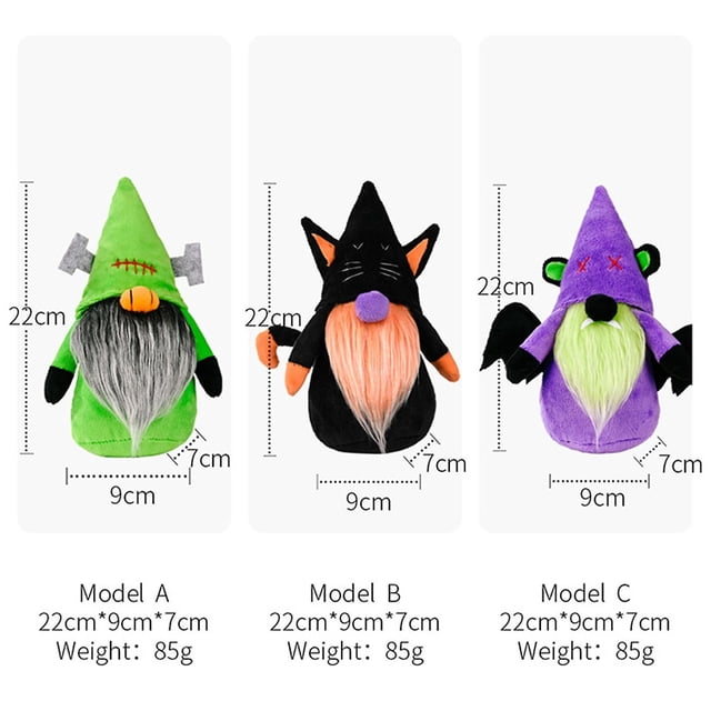 Muñecos de gnomos sin rostro para Halloween, adorno para decoración de fiestas