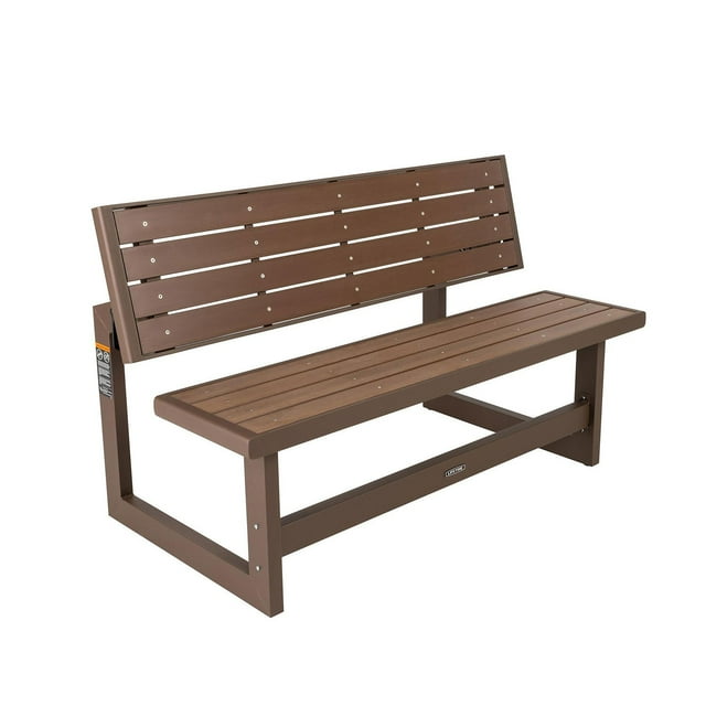 Lifetime Weather-Resistant Mocha Brown Convertible Bench