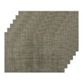 thumbnail image 1 of Juego de 6 manteles individuales tejidos REGALWOVEN para decoración de mesa de cocina, lavables, manteles individuales para mesa interior, manteles que se pueden limpiar, café 18x12 pulgadas, 1 of 6