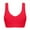 Red, variant on Womens Wireless Seamless Bras Full Coverage Supportive Lounge Bra Push Up Plus Size Sports Bra Comfortable Tshirt Bras