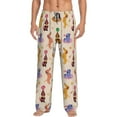 thumbnail image 1 of Fotbe Dogs In Different Poses Pantalones de Pijama para Hombre, Pantalones de Dormir, Pantalones de Casa con Cintura Ajustable y Bolsillos-Medium, 1 of 6