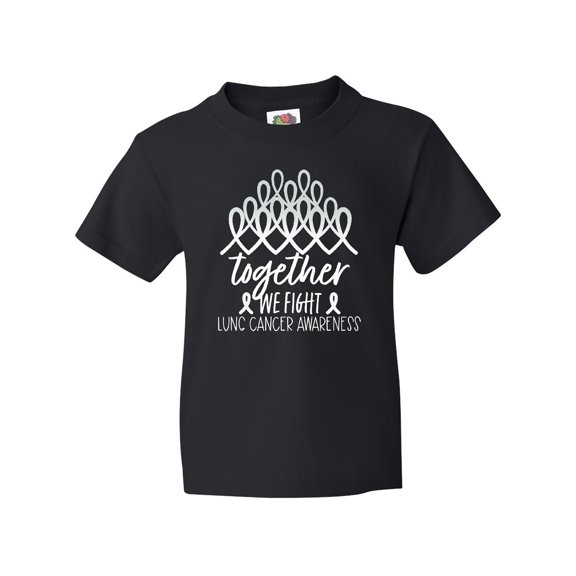 Inktastic Together, We Fight Lung Cancer Awareness Youth T-Shirt