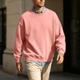 thumbnail image 6 of RongHuan Mens Sweatshirt Crewneck Long Sleeve Sweatshirts Soft Fall Winter Pullover Tops, 6 of 7