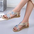 thumbnail image 1 of CAICJ98 Womens Sandals Women Slide Sandals Comfortable Adjustable Double Buckle Platform Sandal,Blue, 1 of 5