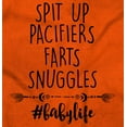 thumbnail image 2 of Spit Up Pacifier Snuggle Babies Life Youth T Shirt Tee Girls Infant Toddler Brisco Brands 2T, 2 of 4