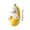 A, variant on Soft Plush Banana Fruit Pillow Stuffed Doll Fruit-Shaped Accent for Sofa Bedroom Shelf Decor (Battery-powered model)