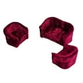 thumbnail image 4 of Dollhouse Miniature Furniture 1/20 Scale Double Sofa Couch for Red Red, 4 of 8