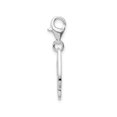 thumbnail image 4 of Sterling Silver Rhodium-Plated Polished Cz Music Note Lobster Clasp Charm, 4 of 4