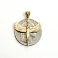 thumbnail image 4 of 14k yellow solid Gold Egyptian isis winged goddess Pendant fine jewelry 2.5g, 4 of 12
