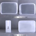 thumbnail image 4 of AMERTEER Clear Toiletry Bag PVC Travel Cosmetics Bags Transparent Toiletry Makeup Bags Multi-Size Toiletry Organizer Pouch with Zipper Multifunction Storage Bag for Airport Travel, 4 of 5