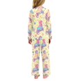 thumbnail image 7 of FORMRS Kids Pajama Set Fleece Long Sleeve Top Relaxed-Fit Pants Lounge Sleepwear, Sizes 3T-11Y, Neon Skates, 7 of 7